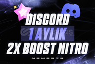 10 Adet ⭐1 AYLIK NİTRO + 2X BOOST⭐