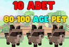 ✅10 Adet 75 AGE Pet | Grow a garden