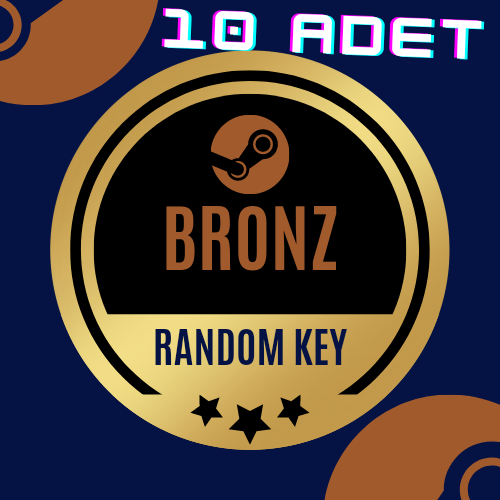 10 adet bronz key random