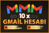 ⭐ 10 ADET ESKİ TARİHLİ KALİTELİ GMAİL⭐ ⭐ 10 ADET ESKİ TARİHLİ KALİTELİ GMAİL⭐