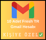 10 Adet Fresh Yeni Açılmış TR Gmail 