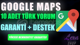 10 ADET GOOGLE MAPS YORUM ⭐ GARANTİLİ