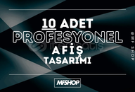 10 Adet isteğe özel Afiş