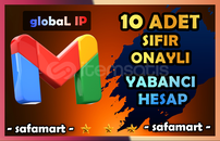 ⚡️10 ADET ONAYLI GMAİL⚡SIFIR⚡️YABANCI⚡️3 AYLIK