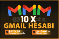 ⚡️10 ADET ONAYLI GMAİL⚡TARİHLİ⚡️GARANTİLİ⚡️
