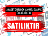 10 ADET OUTLOOK MANUEL ÜRETİLMİŞTİR 