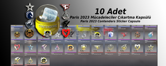 10 Adet - Paris Mücadeleciler Çıkartma Kapsülü 10 Adet - Paris Mücadeleciler Çıkartma Kapsülü