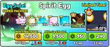 ⭐ 10 ADET Spirit EGG ⭐PS99