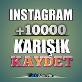 10 K kaydet İnstagram Karışık Anlık Organik