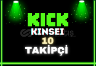 10 Kick TAKİPÇİ GARANTİLİ