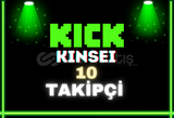 10 Kick TAKİPÇİ GARANTİLİ