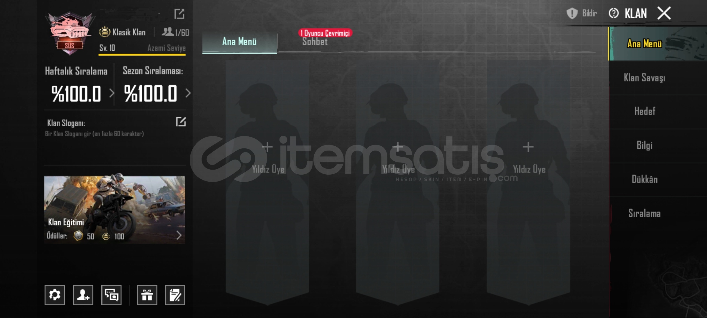 10 LEVEL KLAN İSİM DEĞİŞİM AKTİFTİR  10 LEVEL KLAN İSİM DEĞİŞİM AKTİFTİR