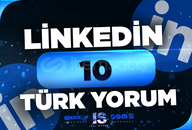 ⭐10 Linkedin Türk Yorum - HIZLI⭐