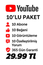  10 lu paket Organik orjinal 