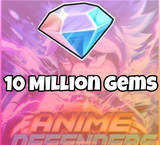 10 M (10000K) Gems Anime Defenders (AD)