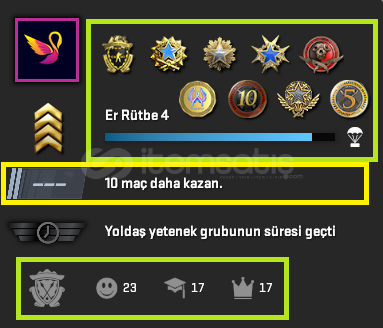 10 MADALYALI 892 WİN 3415 SAAT SEÇKİN HESAP 10 MADALYALI 892 WİN 3415 SAAT SEÇKİN HESAP
