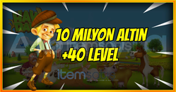 ⚡10 MİLYON ALTIN +40 LEVEL⚡SINIRLI STOK