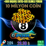 ⭐10 milyon çip⭐ 8 ball pool⭐+LEVEL⭐