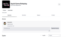 10 Rollü Squid Game Grup