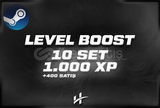 10 SET / 1000 XP - STEAM LEVEL BOOST