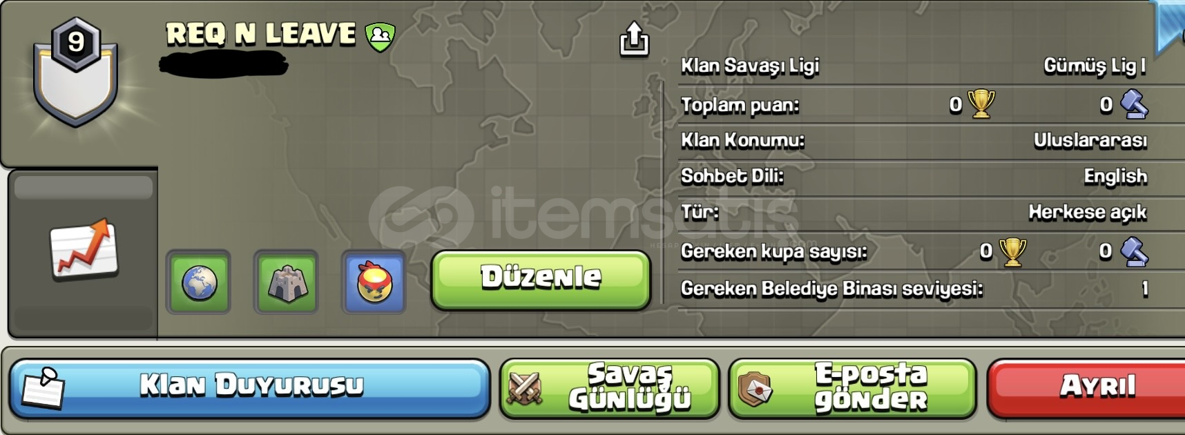 10 SEVİYEYE ÇOK AZ KALMIŞ REQ KLANIM 10 SEVİYEYE ÇOK AZ KALMIŞ REQ KLANIM