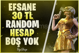 ⭐[ÖZEL STOK] 30TL PUBG RANDOM HESAP UVİP+⭐