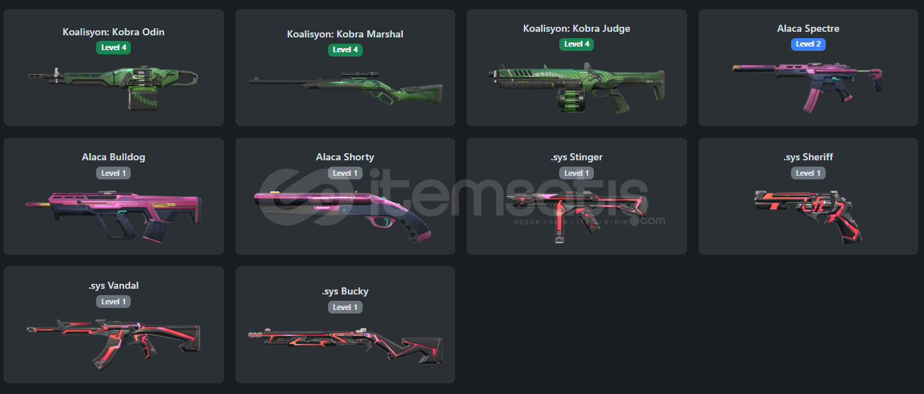 10 SKİNLİ VALORANT HESABI | UNRANKED 10 SKİNLİ VALORANT HESABI | UNRANKED