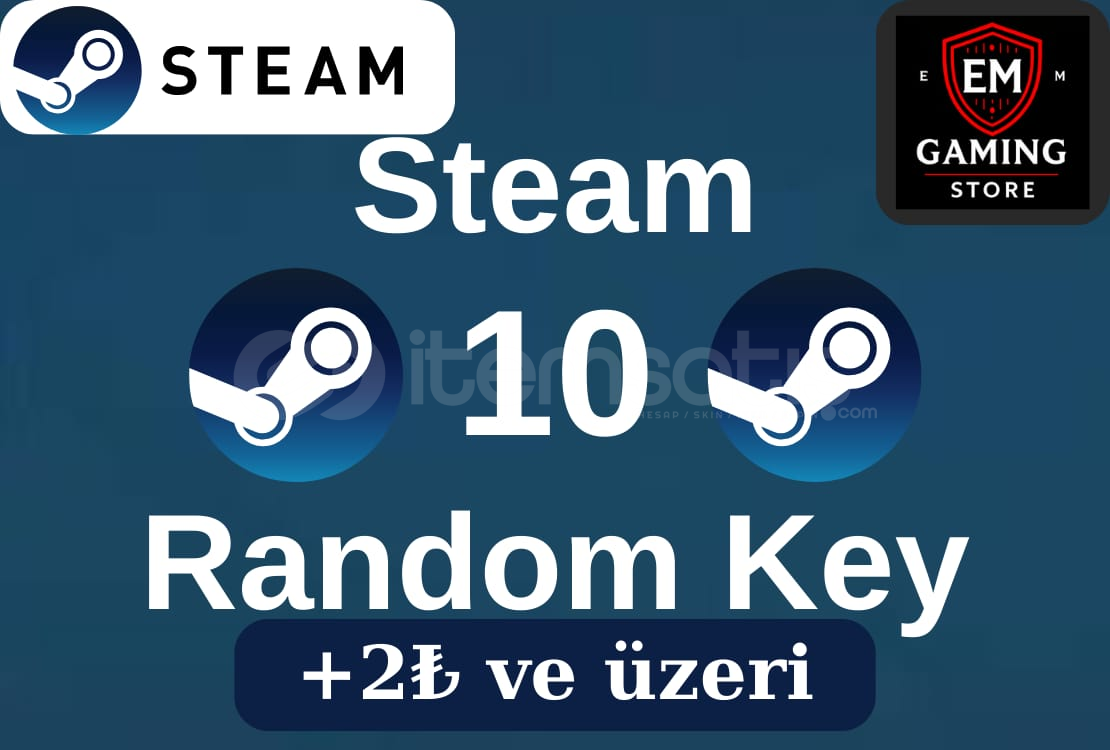 10 Steam Steam Random Key Paketi 10 Steam Steam Random Key Paketi
