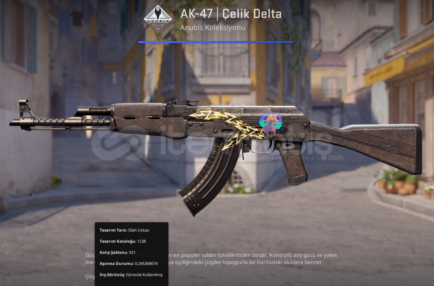 10$ STICKERLI AK-47 | Steel Delta FT 0.24 10$ STICKERLI AK-47 | Steel Delta FT 0.24