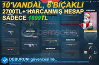 ⚡10'Vandal+6BıçaklıYILBAŞI FIRSATI! UCUZ/HIZLI⚡