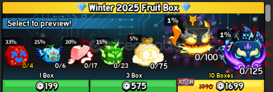  +10 Winter 2025 Fruit Box | Blox Fruits