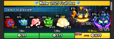 ✨ +10 Winter 2025 Fruit Box | Blox Fruits ✨