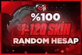 ⭐%100 1-120 SKİN GARANTİLİ RANDOM HESAP⭐