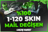 ⭐%100 1-120 SKİN MAİL DEĞİŞEN