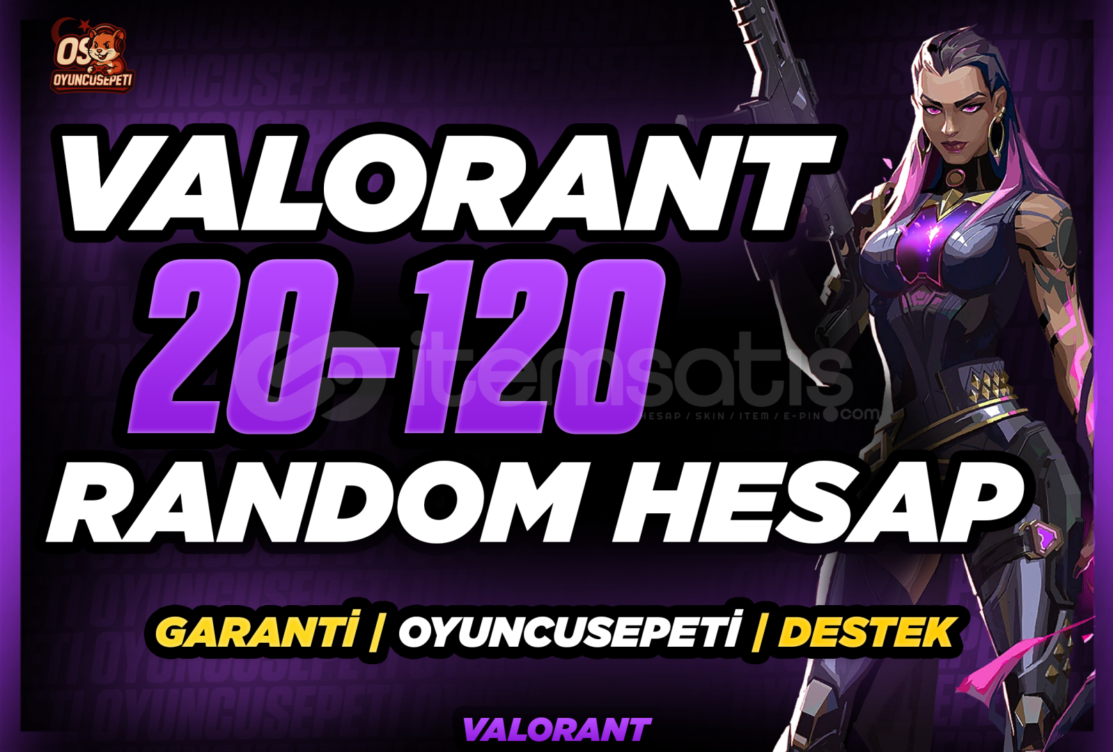 ⭐%100 20-120 Skin Garantili Random Hesap⭐ ⭐%100 20-120 Skin Garantili Random Hesap⭐