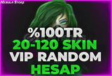 ⭐[%100] 20-120TR Skin Random Hesap⭐