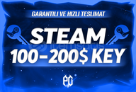 ⭐ 100$ - 200$ (+4000₺) Steam Key - GARANTİ⭐