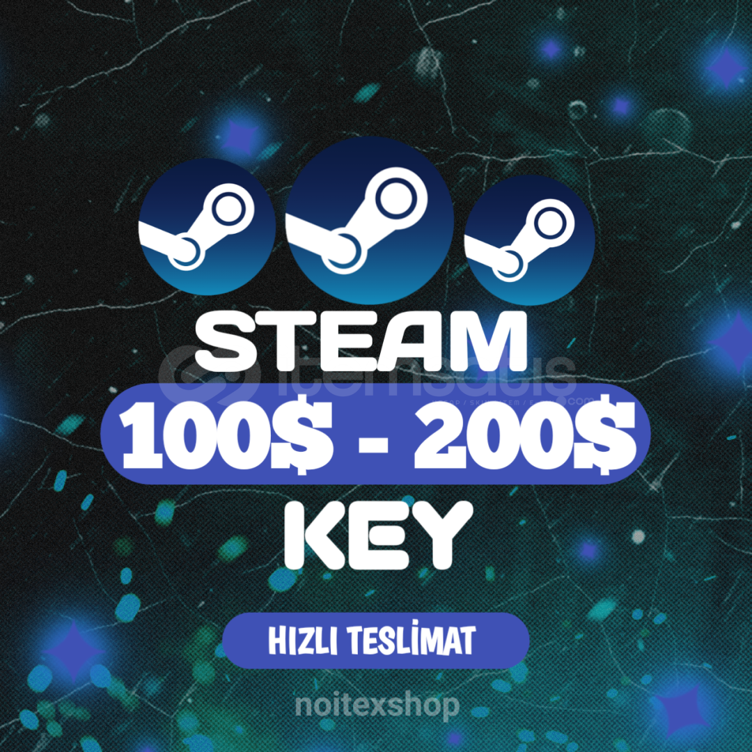 100$/200$ Steam Key / Oto - Teslimat 100$/200$ Steam Key / Oto - Teslimat