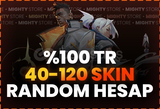  ⭐%100 40-50 SKİN RANDOM HESAP⭐