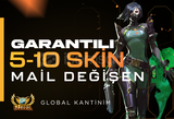 ⭐ %100 | 5-10 Skin | Maili Değişen | Anında