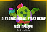 %100 5 - 81 Brawl Stars Değişen Hesap