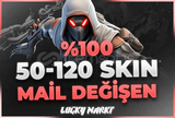 ⭐%100 50-120 SKİN FORTNİTE MAİL DEĞİŞEN