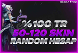 ⭐[%100] 50-120TR Skin Random Hesap⭐