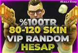 ⭐[%100] 80-120TR Skin Random Hesap⭐