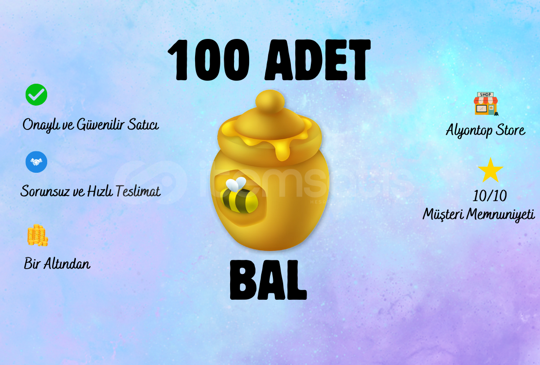 ⏩️ 100 ADET BAL ⏩️ 100 ADET BAL