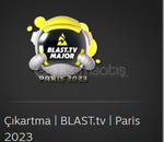 100 adet Çıkartma | BLAST.tv | Paris 2023