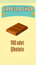 100 adet çikolata  100 adet çikolata