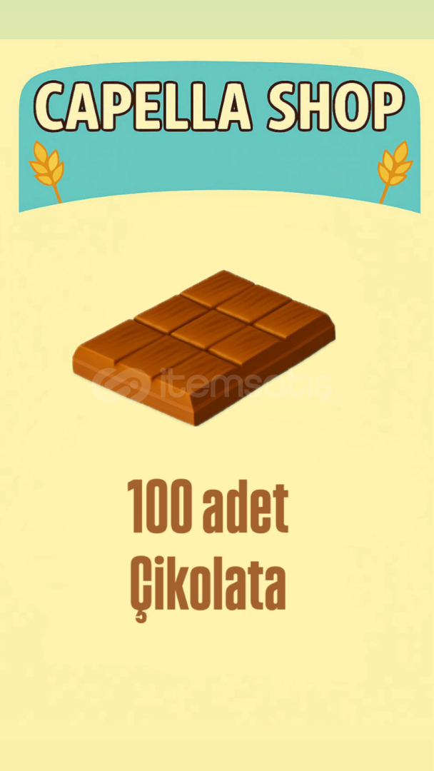 100 adet çikolata  100 adet çikolata