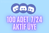 100 Adet Discord | 7/24 Aktif Sunucu Üyesi ????