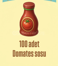 100 adet domates sosu